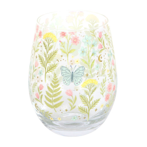 Stemless Wine Glass - Luna Bloom