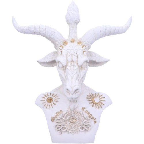 Resin Statue - Baphomet White Bust