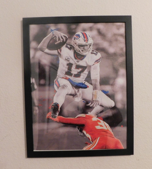 Football Fun. #17 Buffalo Bills Framed Football Fun. #17 Buffalo Bills Framed