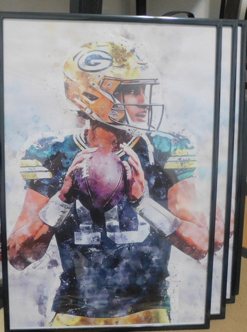 Football Fun, Greenbay Packers Framed Great for any Man Cave Football Fun, Greenbay Packers Framed Great for any Man Cave