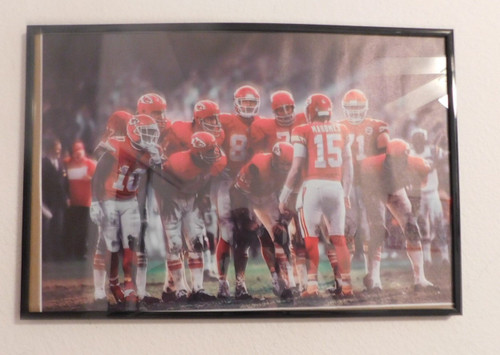 FootBall Fun Framed Picture for the "Man Cave" Kansas City Cheifs FootBall Fun Framed Picture for the "Man Cave" Kansas City Cheifs