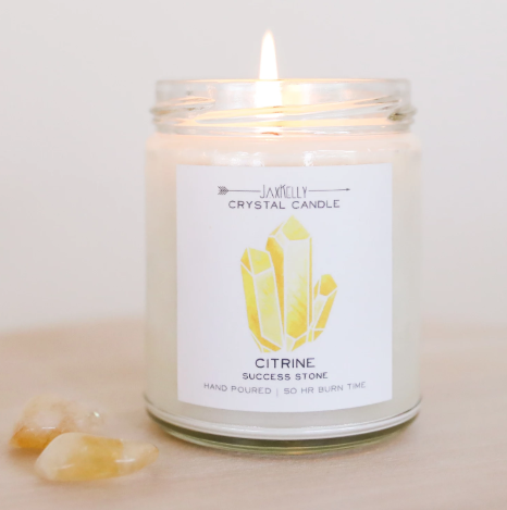 Buy healing crystal stone candles