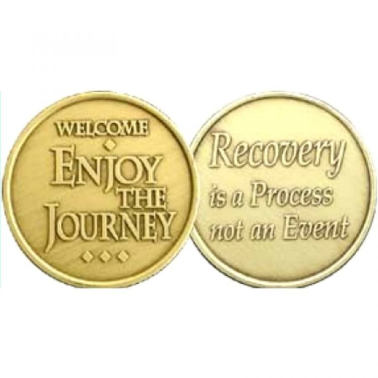 Welcome Enjoy The Journey Welcome/ Recovery Process Bronze Recovery  Specialty Medallion Coin