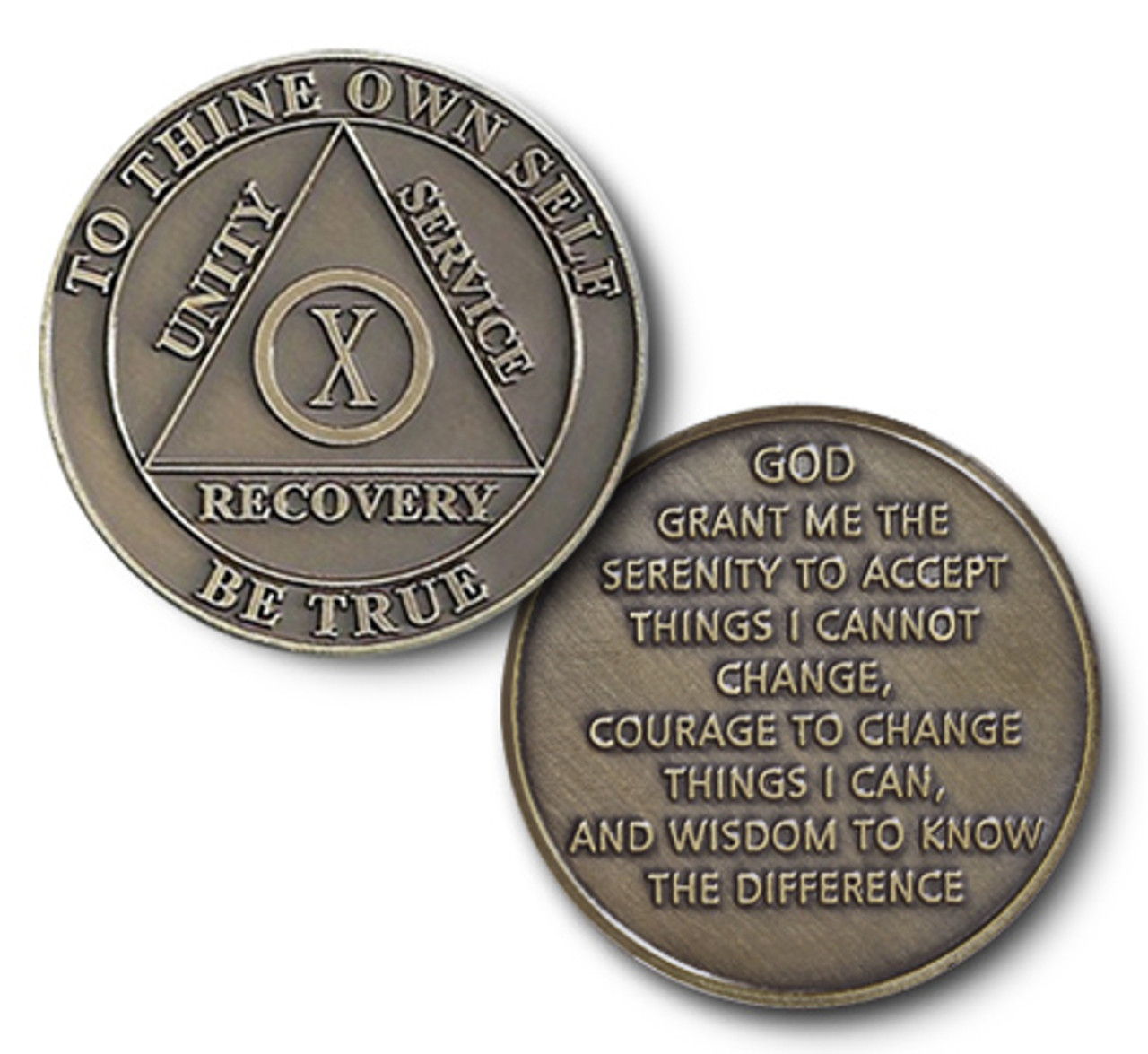 Bronze Anniversary CoinsMeeting Coins AA Alcoholics Anonymous