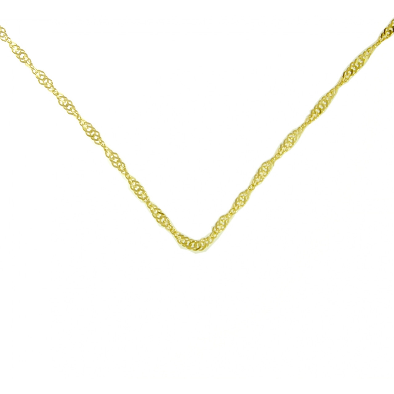 9ct Gold 40cm Solid Singapore Chain | Goldmark (AU)