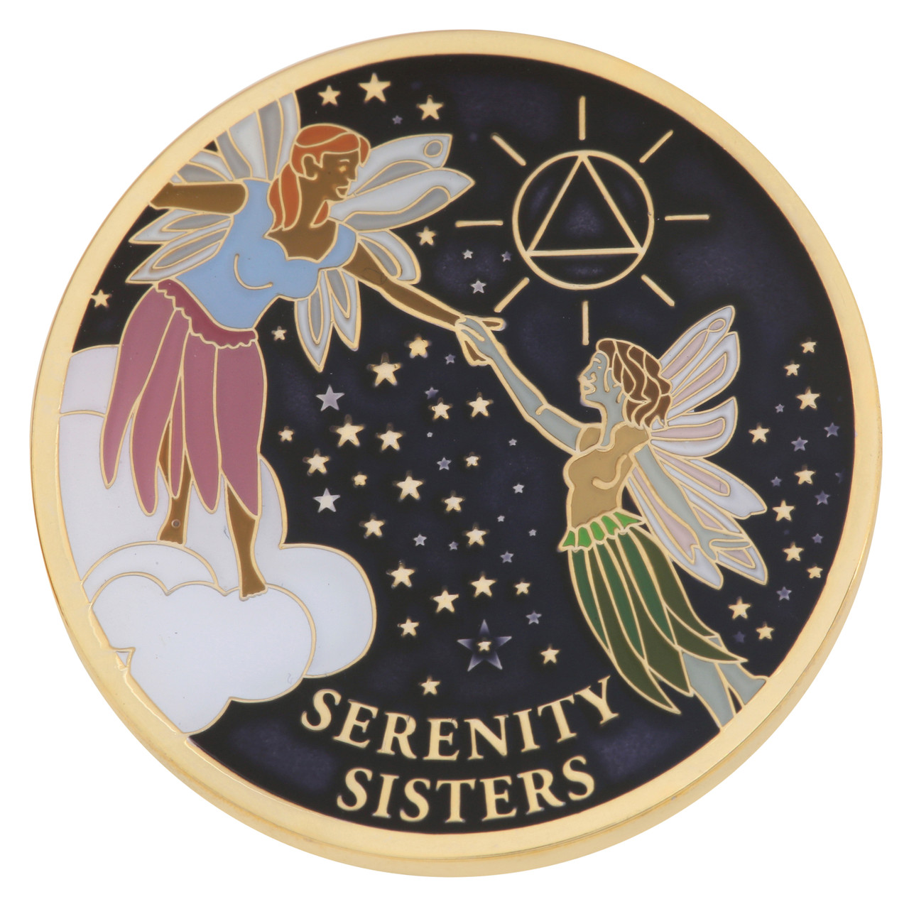 AA Womens Fairy Serenity Medallion - Doing It Sober