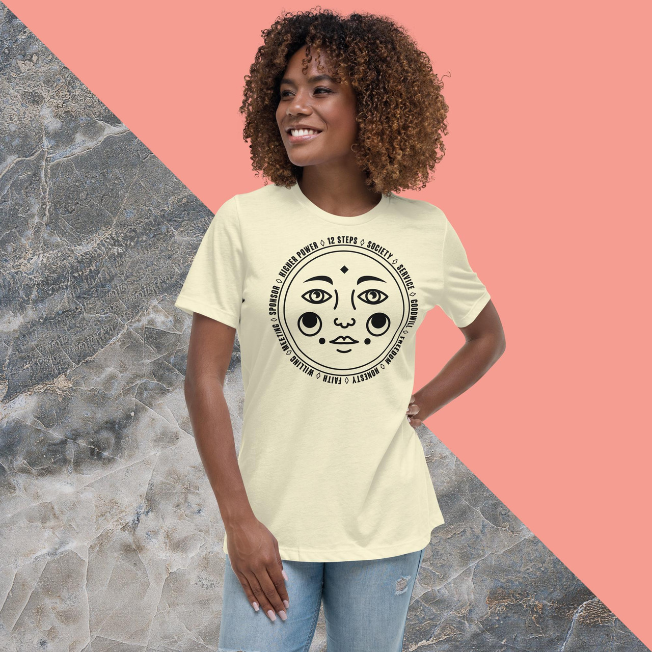 Women s NA Sun Relaxed T Shirt Doing It Sober