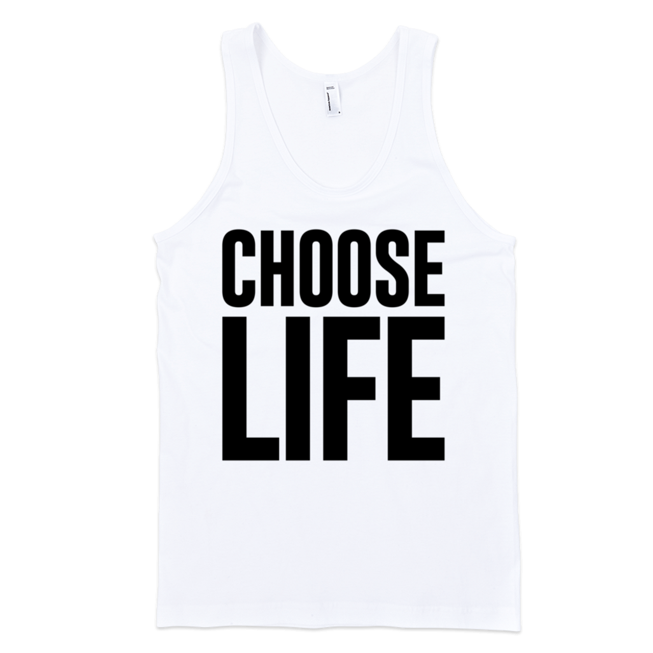 Unisex Choose Life White Tank Anvil Lightweighttank Top Unisex