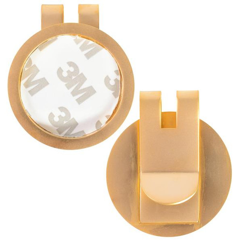 Money Clip Medallion Holder Gold MATTE Finish. Ka2
