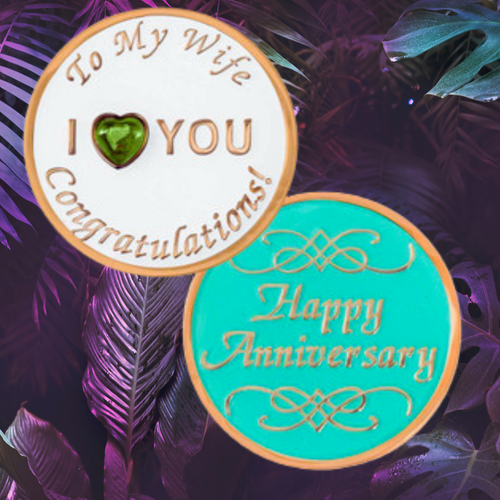 Aqua Wife Anniversary Medallion. NEW!  Aqua Wife Anniversary Medallion. NEW!