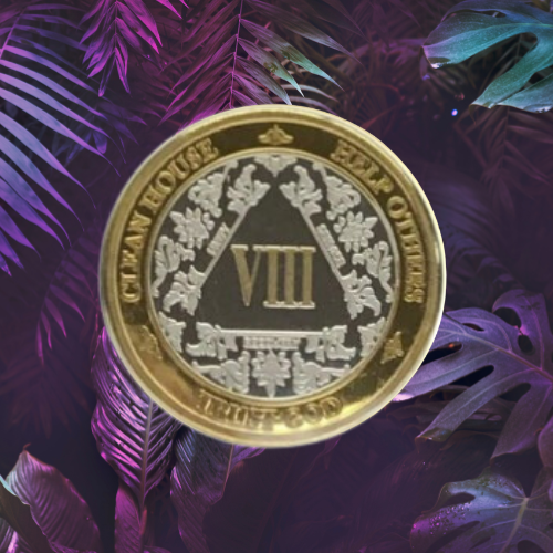 Recovery Medallion, Custom Engraving with Numbers or Initials