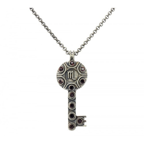 Key Zodiac Sign Necklace SCORPIO Key Zodiac Sign Necklace SCORPIO
