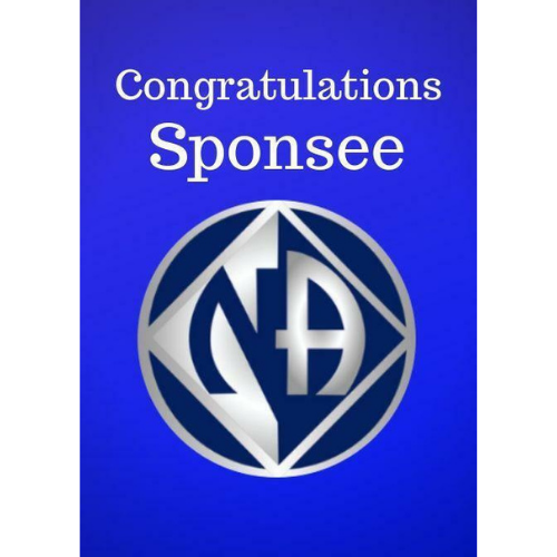 NA Narcotics Anonymous Congratulations Sponcee NA Narcotics Anonymous Congratulations Sponcee