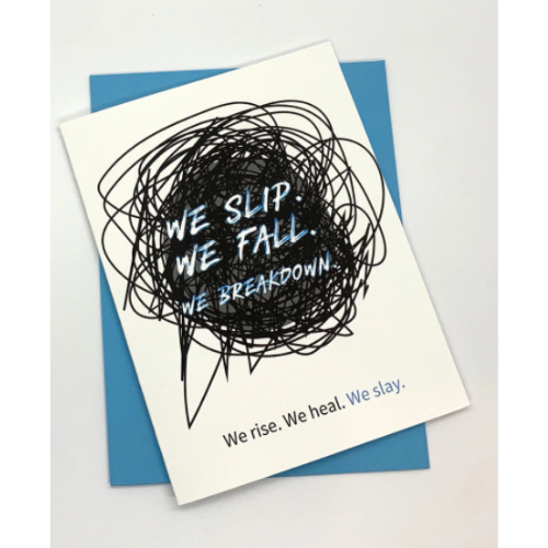 We Slip, We Rise Recovery Greeting Card We Slip, We Rise Recovery Greeting Card