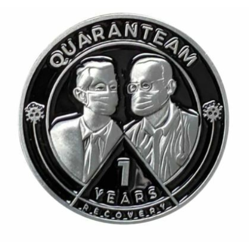 CLOSEOUT COLLECTOR***Covid Yearly Coin Masked Founders Medallion Metal