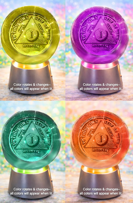 NEW AA Crystal Coin Sphere Medallions: NEW. AA Years 1 - 70 Years!
