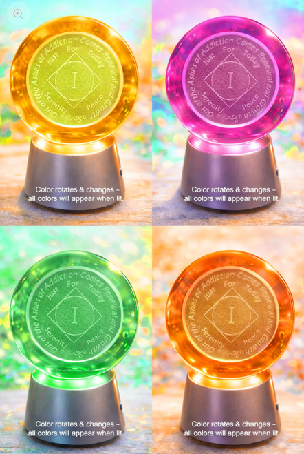 NEW NA Crystal Coin Sphere Medallions: NEW. NA Years 1 -70 Years!