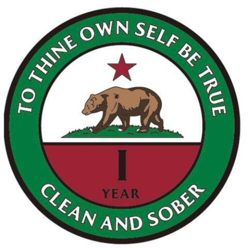 California Bear Recovery Medallion Years 1-50 available Alcoholics Anonymous AA