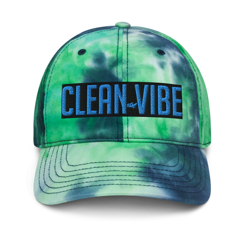 Clean Vibe Tie Dye Hat -3D Puff Embroidery Clean Vibe Tie Dye Hat -3D Puff Embroidery