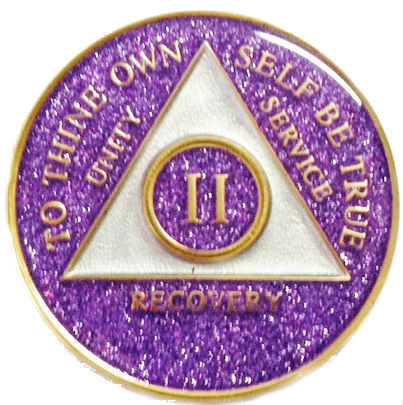 sobriety recovery medallion.