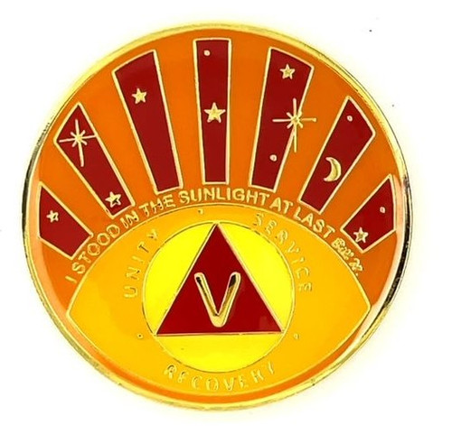 AA Sunlight of The Spirit Sun Designer Yearly Medallion Year 1-40, 24 hrs, 18 months