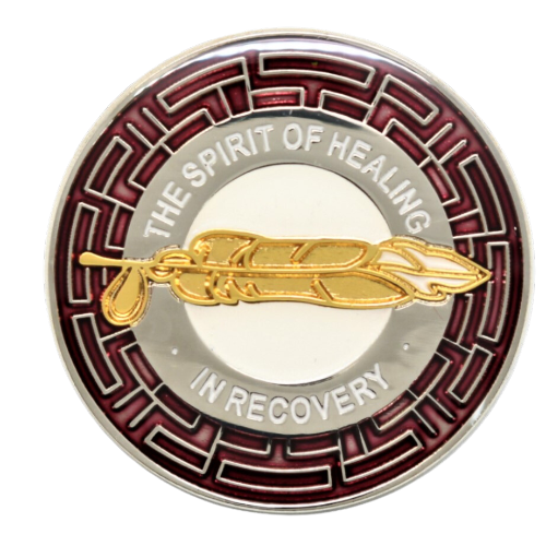 The Spirit of Healing Native American Affirmation AA Coin