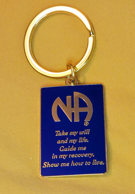 Narcotics Anonymous Key Tag, NA Key Chain, NA Key Holder, Recovery