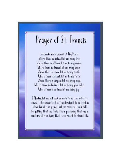 St. Francis Prayer Recovery Greeting Card - Doing It Sober