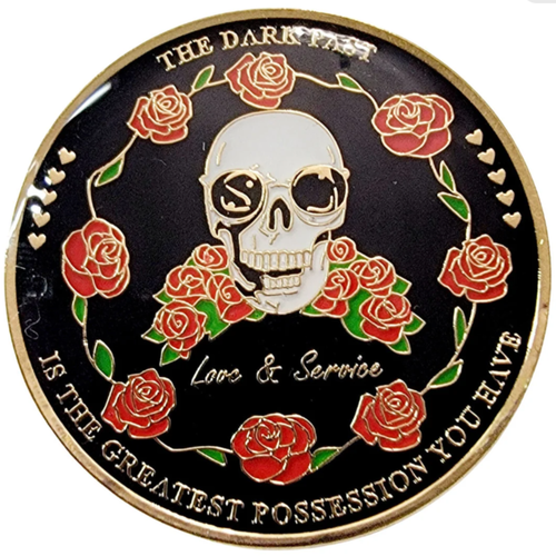 Exclusive Love & Service Triplated Inspirational Recovery Medallion
