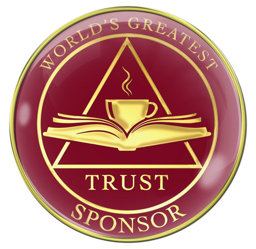 Worlds Greatest Sponsor Recovery Medallion