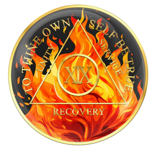 Newest Flame Medallion 1-40/45/50 years Newest Flame Medallion 1-40/45/50 years