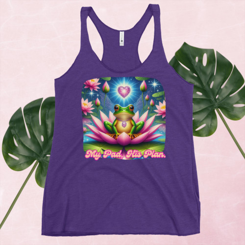 My Pad, His Plan Women's Racerback Tank My Pad, His Plan Women's Racerback Tank