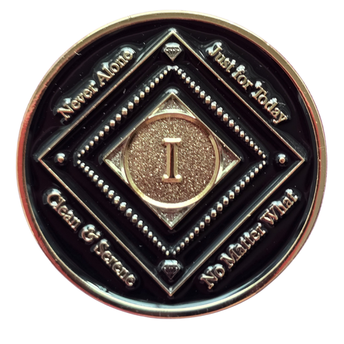 Exclusive New NA Black Clean Time Yearly Medallion Yrs 1-10