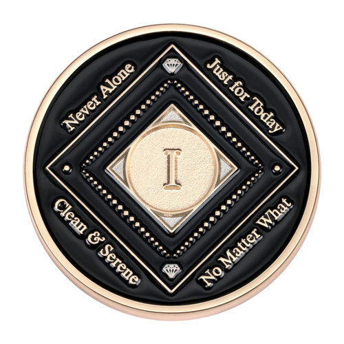 Exclusive New NA Black Clean Time Yearly Medallion Yrs 1-10