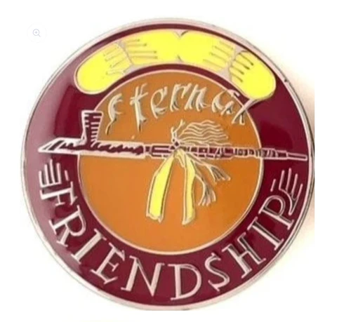 Eternal Friendship Native American Inspirational Triplate AA Medallion