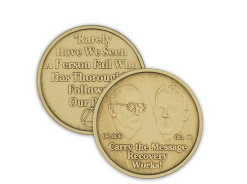 Bill & Bob Carry the Message Bronze AA Coin Bill & Bob Carry the Message Bronze AA Coin