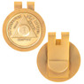 Money Clip Medallion Holder. Gold Shiny Finish