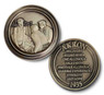 Man On Bed AA 1935 Akron, Ohio Bronze Recovery Coin 