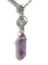 Amethyst Crystal Drop Necklace Alcoholics Anonymous  Amethyst Crystal Drop Necklace Alcoholics Anonymous