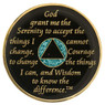 AA Glitter Turquoise Medallion w AB Triangle Bling (Years 1-50) AA Glitter Turquoise Medallion w AB Triangle Bling (Years 1-50)