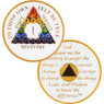 AA Glow in Dark Medallion w LGBT Triangle Bling Years 1-65 AA Glow in Dark Medallion w LGBT Triangle Bling Years 1-65