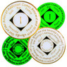 NA Glow in the Dark Bling Medallion Green Transition Crystals Yrs 1-45 NA Glow in the Dark Bling Medallion Green Transition Crystals Yrs 1-45