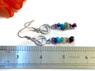 Multi Color Stone Rainbow Earrings - AA