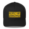 Respect My Boundaries Trucker Cap Hat- Pink - Black - White