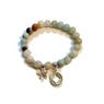 Natural Amazonite Stretch Bracelet - NA - Narcotics Anonymous Jewelry