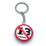 No 13th Steppin Bubble Epoxy  Keychain