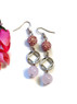 Pink Bling & Rose Quartz Earrings NA - Narcotics Anonymous
