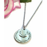 Serenity Courage Wisdom Stainless Round Necklace