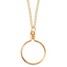 Medallion Holder Necklace: Gold Chain