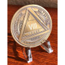 AA Specialty Bronze Yearly Medallion (1 - 60) Alcoholics Anonymous Recovery Medallion AA Specialty Bronze Yearly Medallion (1 - 60) Alcoholics Anonymous Recovery Medallion